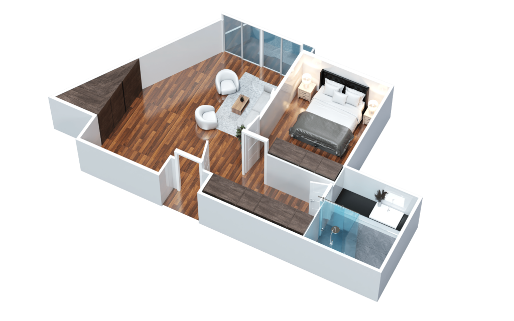 CreeksideOne Bedroom 600sqf- Manor Independent Living